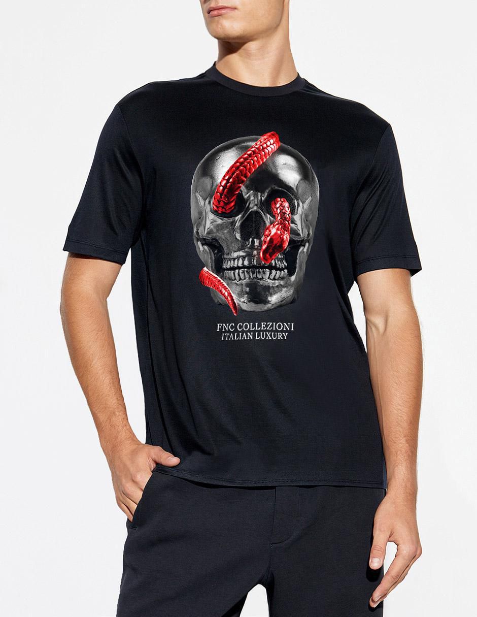 Playera Veneno Black cuello redondo para hombre