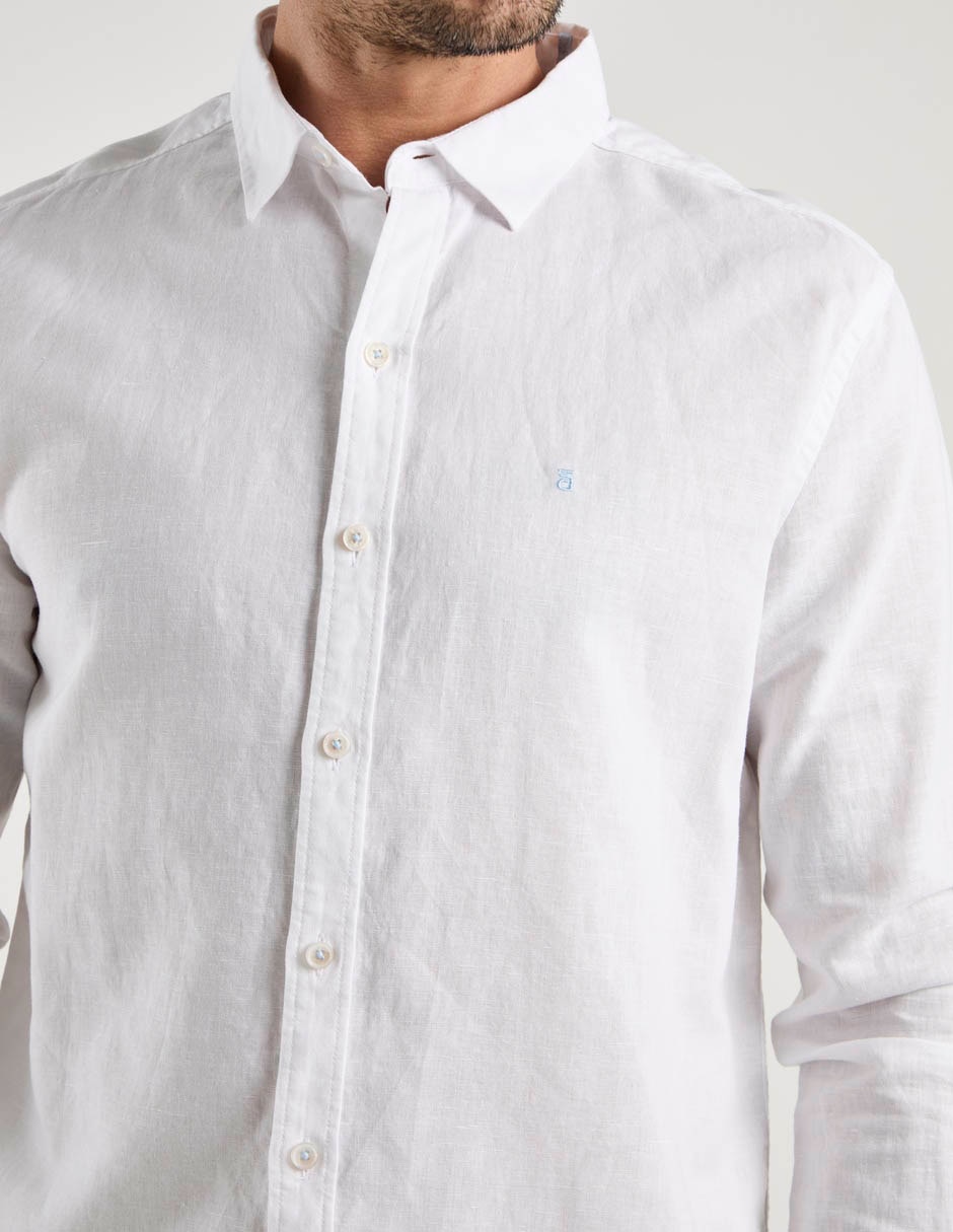 Camisa casual manga larga para hombre 4