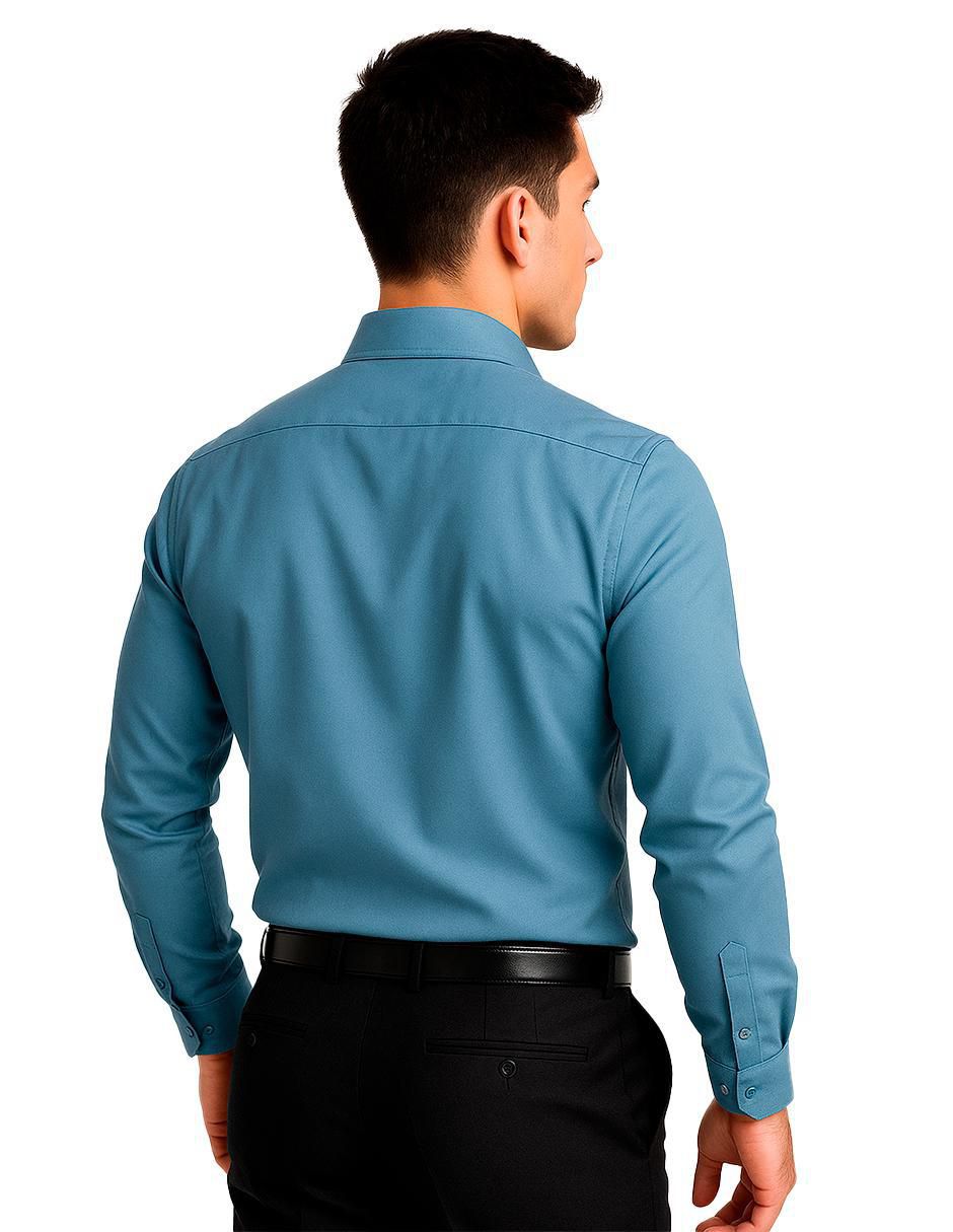 "camisa/sobrecamisa" formal medizin uniformes "de" (si aplica) poliéster y viscosa "manga" larga "para hombre"
