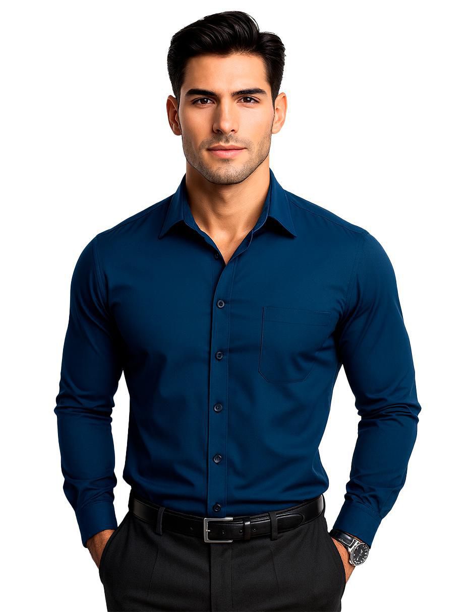 Camisa de vestir manga larga para hombre Camisa de vestir manga larga para hombre
