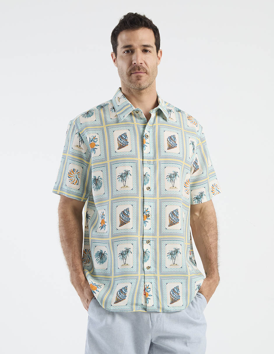 Camisa casual manga corta para hombre 2