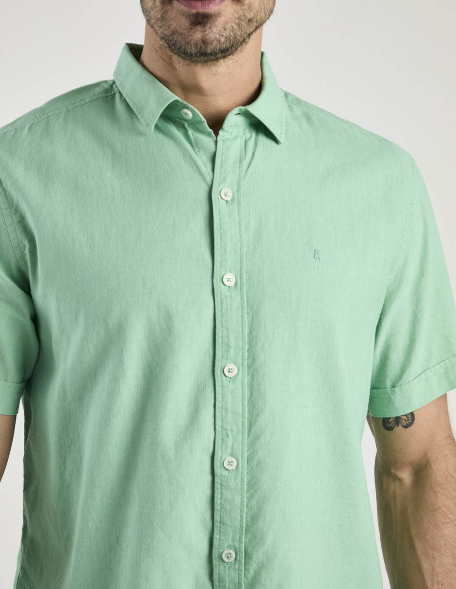 Camisa casual manga corta para hombre 4