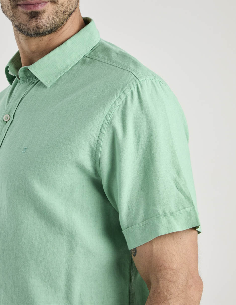 Camisa casual manga corta para hombre 5