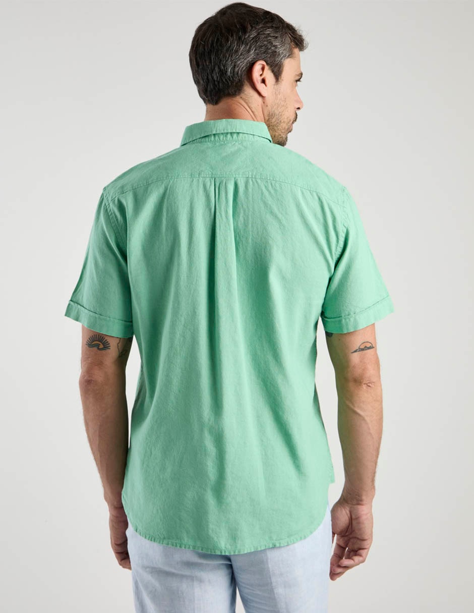 Camisa casual manga corta para hombre 6