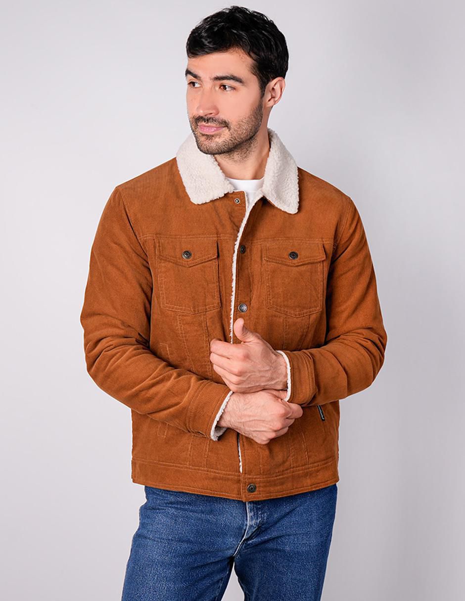 Chamarra casual con bolsillos para hombre