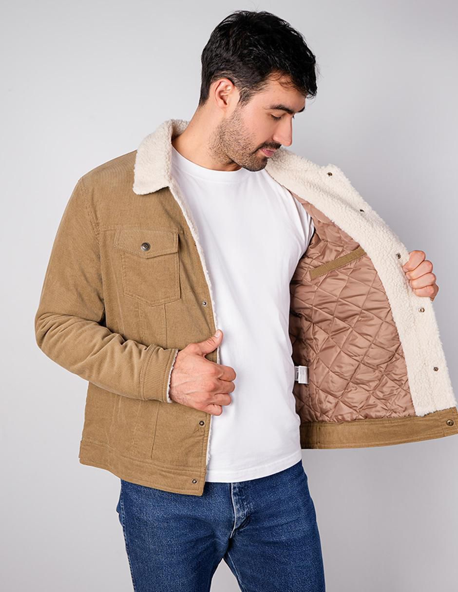"chamarra" casual greenlander no "de" poliéster con bolsillos "para hombre"