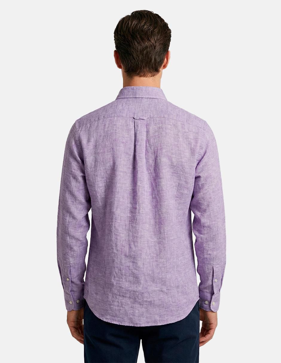 Camisa casual manga larga para hombre 2