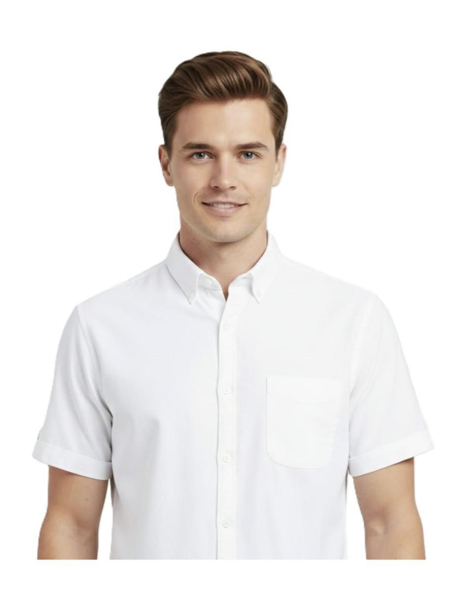 Camisa casual de algodón manga corta para hombre 3