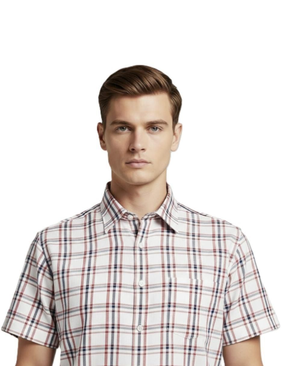 Camisa casual manga corta para hombre 5