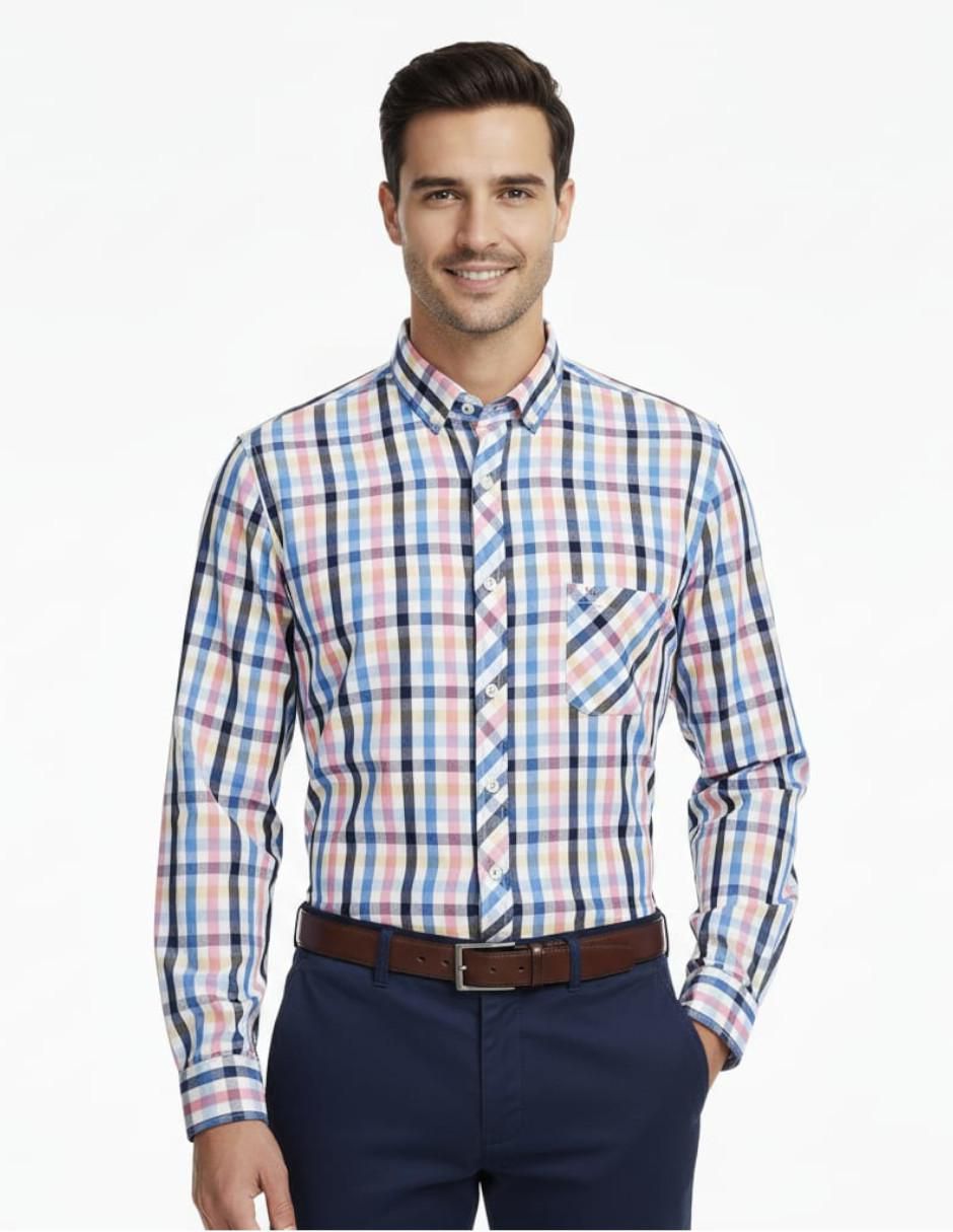Camisa casual manga larga para hombre Camisa casual manga larga para hombre