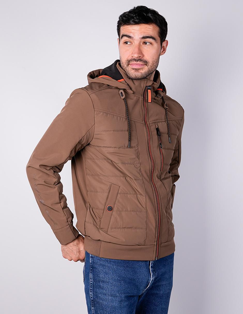 "chamarra" capitonada greenlander sin familia o colección no "de" poliéster capucha desmontable "para hombre"