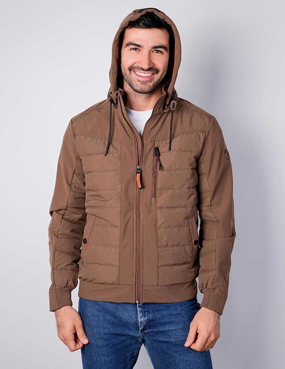 "chamarra" capitonada greenlander sin familia o colección no "de" poliéster capucha desmontable "para hombre"