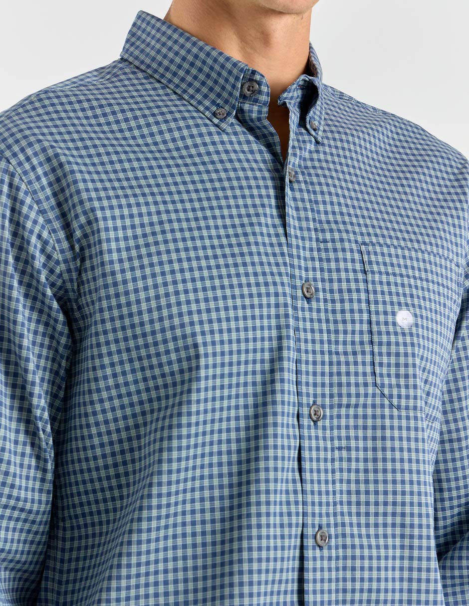 Camisa casual manga larga para hombre 5