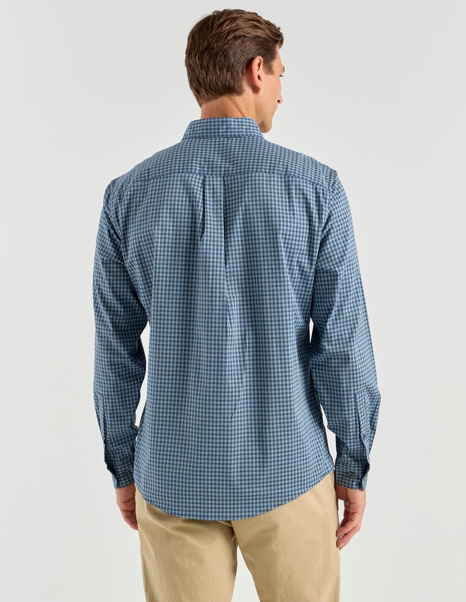 Camisa casual manga larga para hombre 6