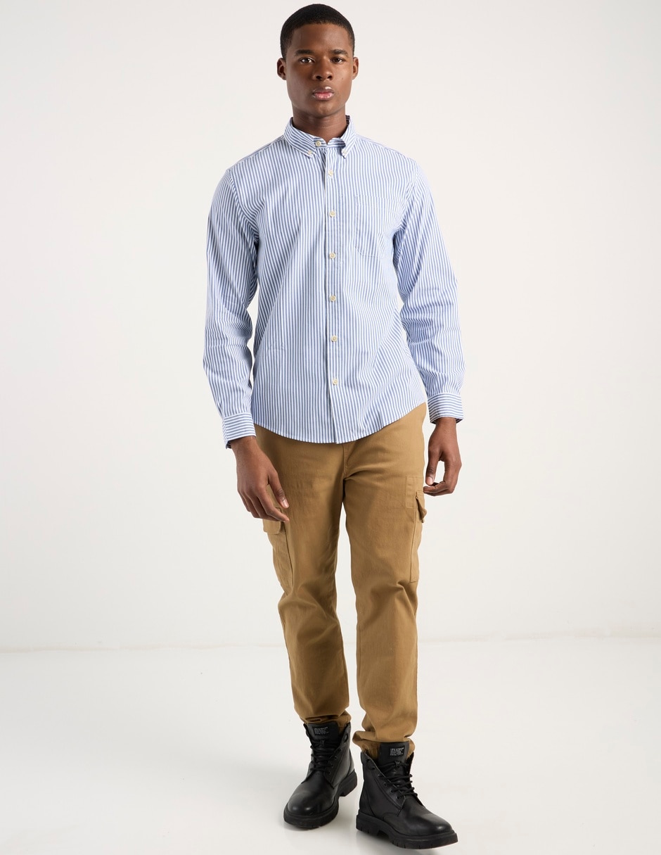 Camisa casual de algodón manga larga para hombre 3