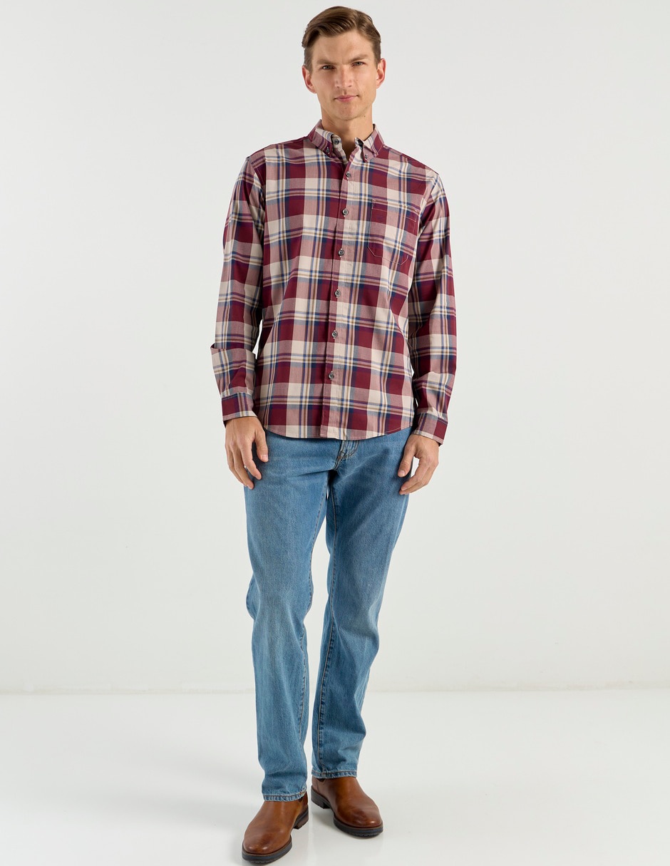 Camisa casual de algodón manga larga para hombre 3