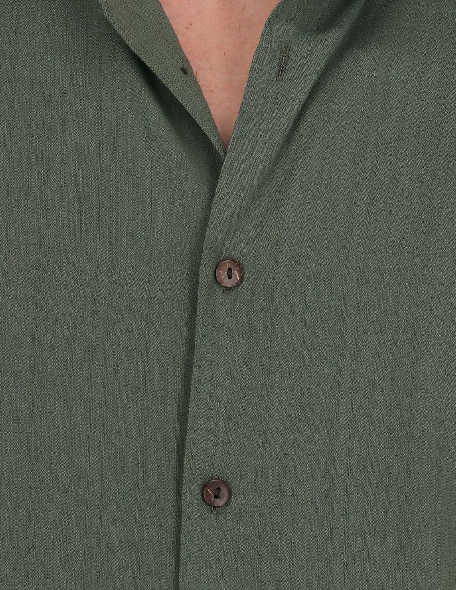 Camisa casual de bambú manga corta para hombre 2