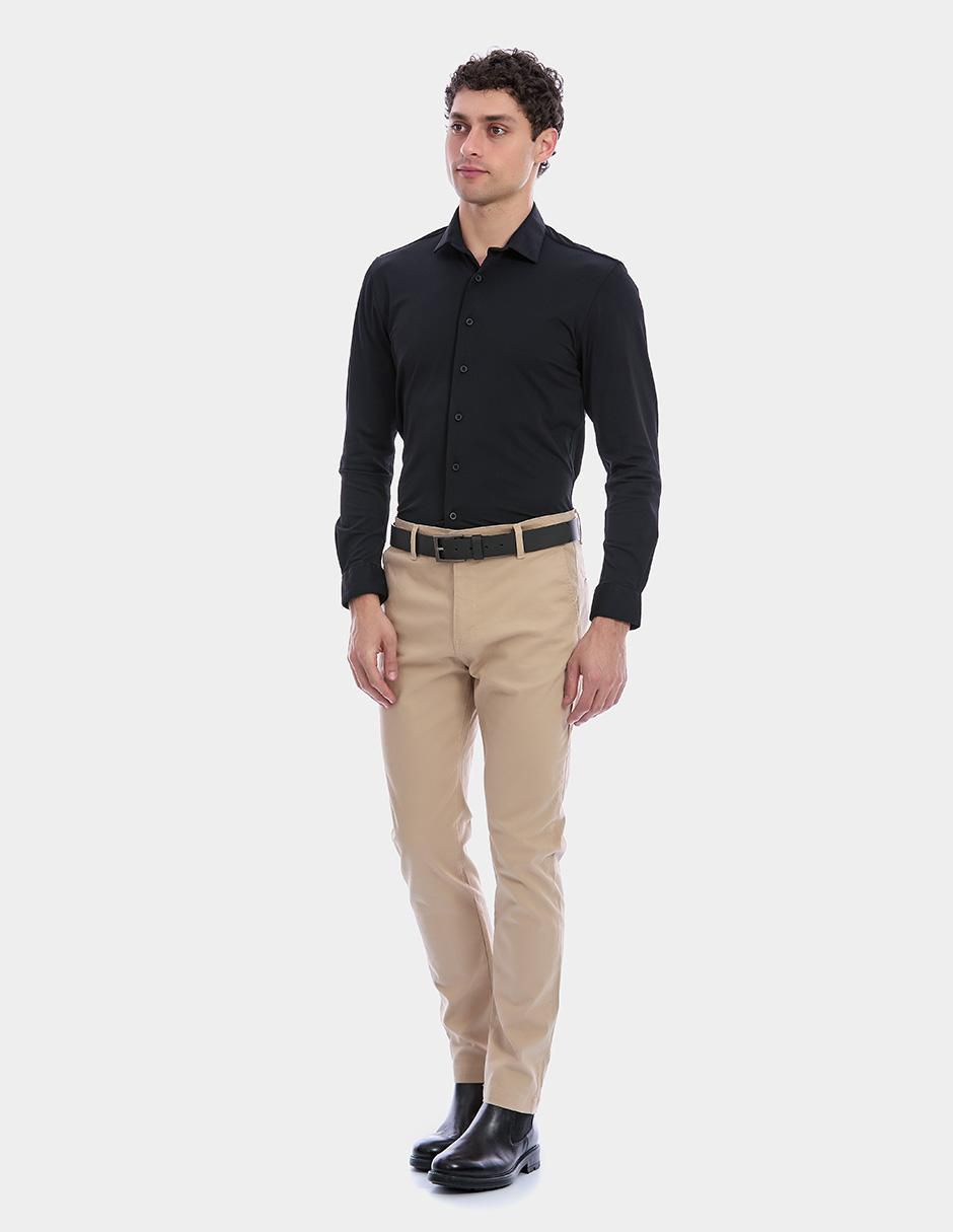 "camisa/sobrecamisa" business casual vittorio forti "de" (si aplica) poliéster "manga" larga "para hombre"