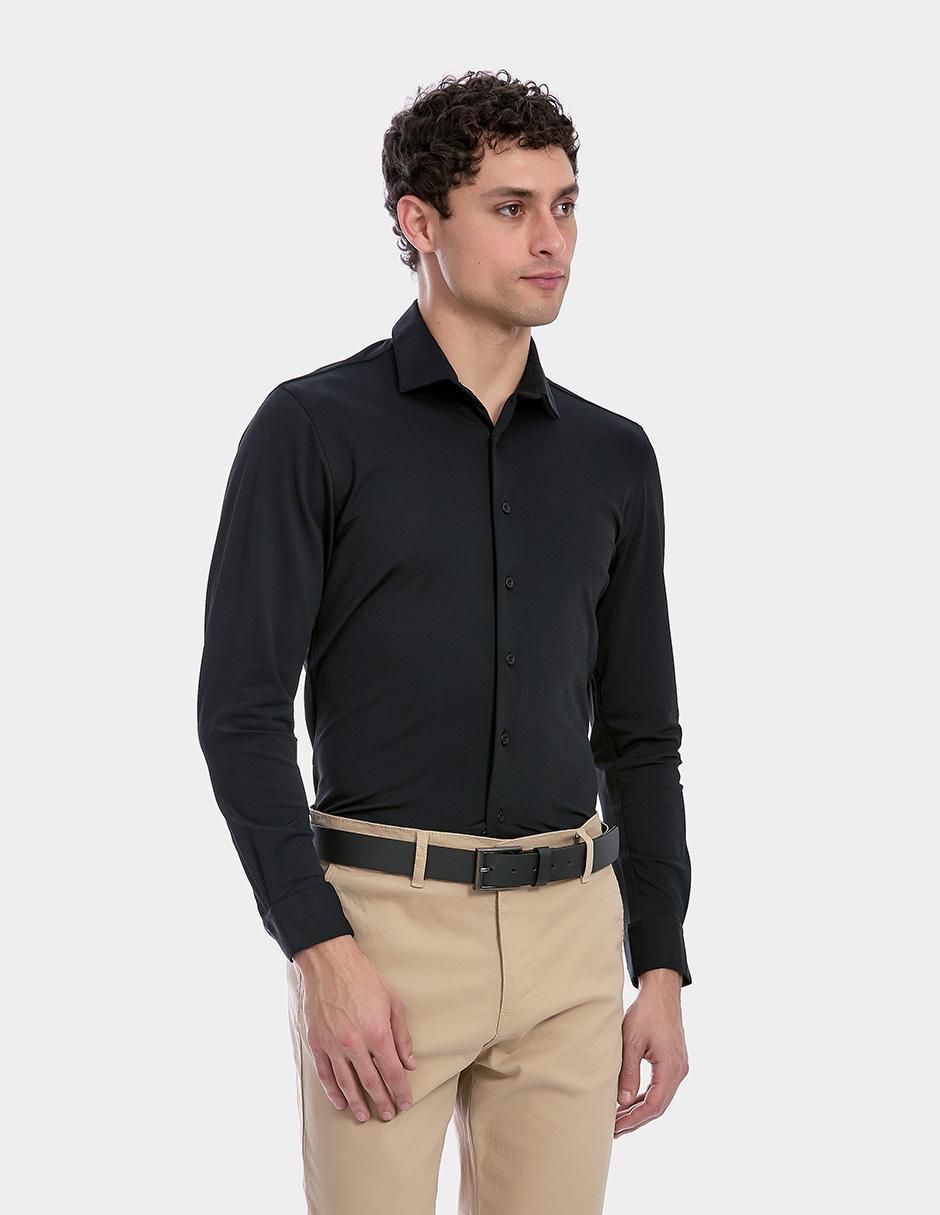 "camisa/sobrecamisa" business casual vittorio forti "de" (si aplica) poliéster "manga" larga "para hombre"