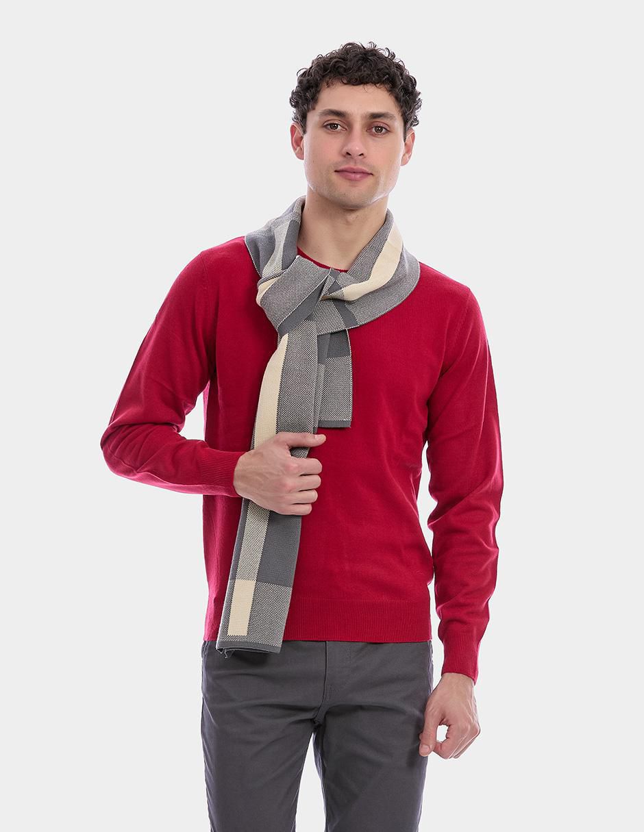 "suéter" vittorio forti "cuello" redondo "para hombre"