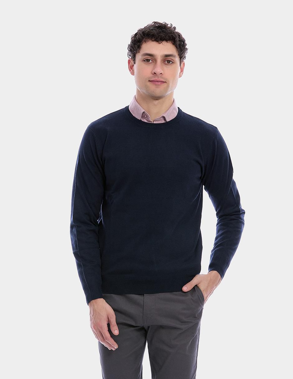 Suéter cuello redondo para hombre