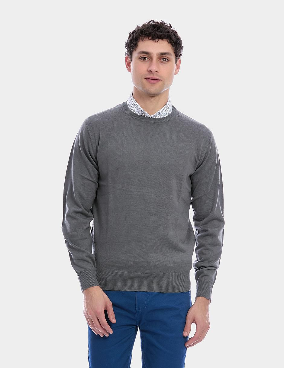 Suéter cuello redondo para hombre