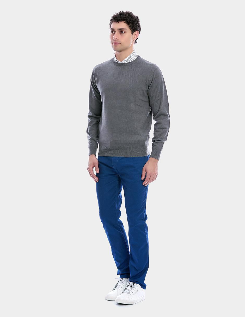 "suéter" vittorio forti "cuello" redondo "para hombre"