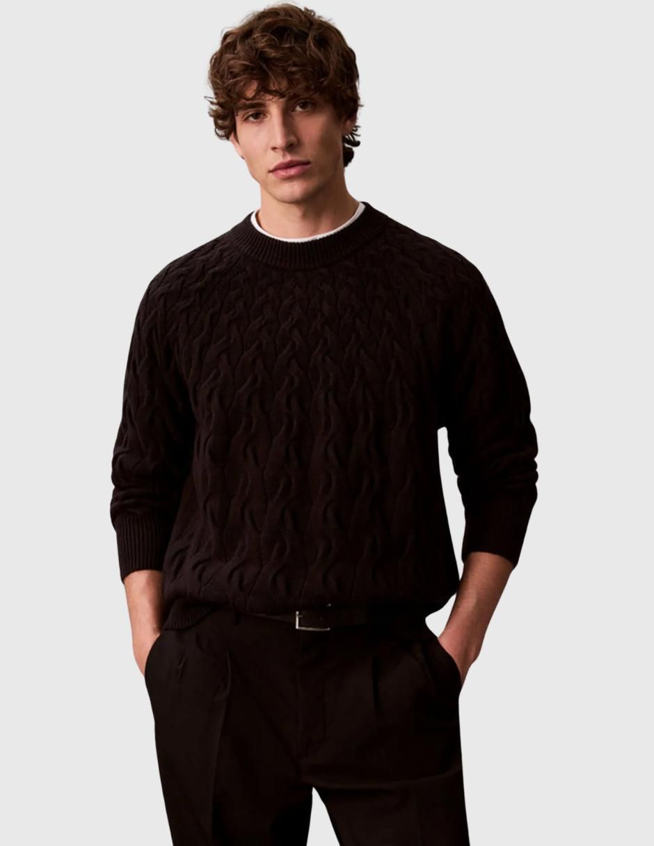 Suéter cuello redondo para hombre