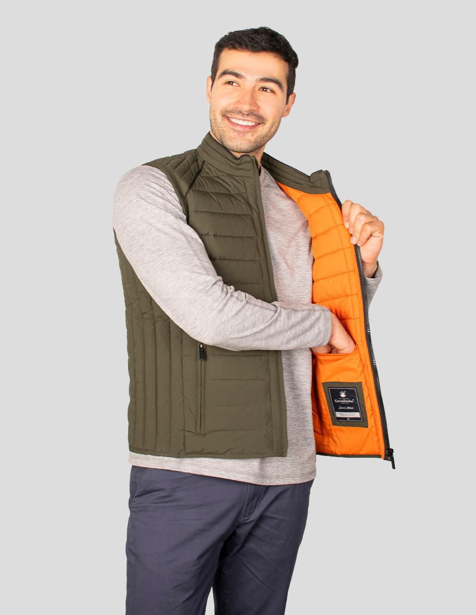 "chaleco" greenlander no poliéster capitonado "para hombre"
