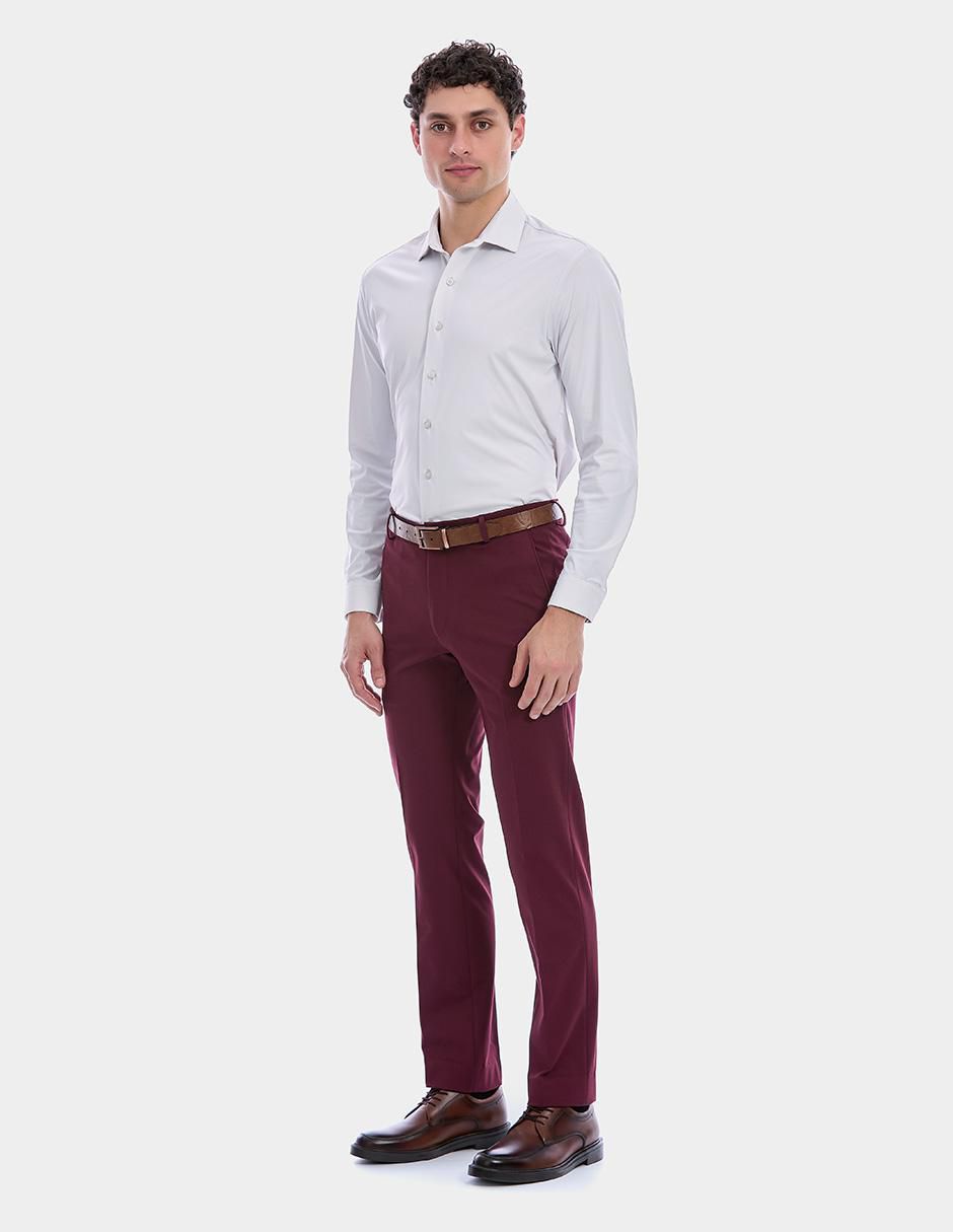 Camisa business casual manga larga para hombre 2