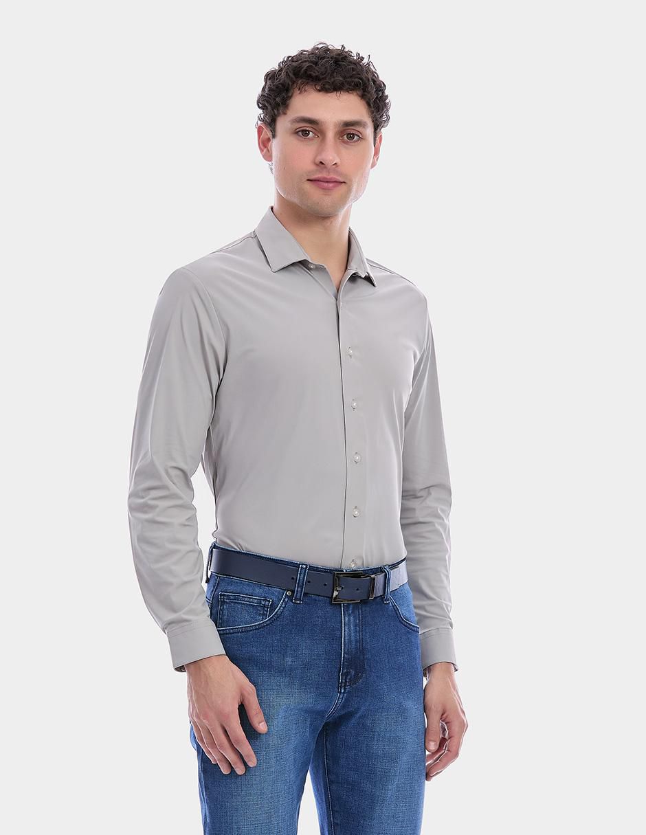 "camisa/sobrecamisa" business casual vittorio forti "de" (si aplica) mezcla de materiales "manga" larga "para hombre"