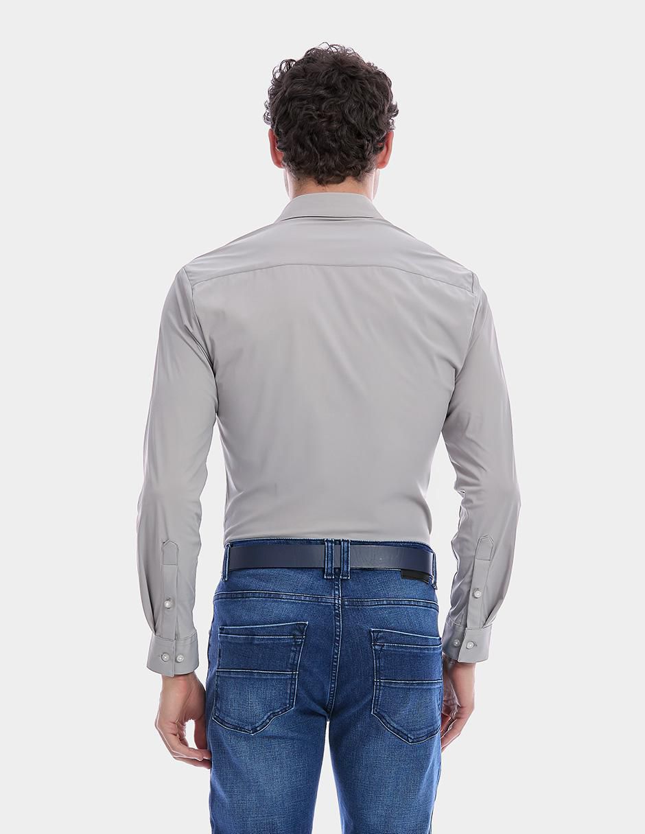 "camisa/sobrecamisa" business casual vittorio forti "de" (si aplica) mezcla de materiales "manga" larga "para hombre"