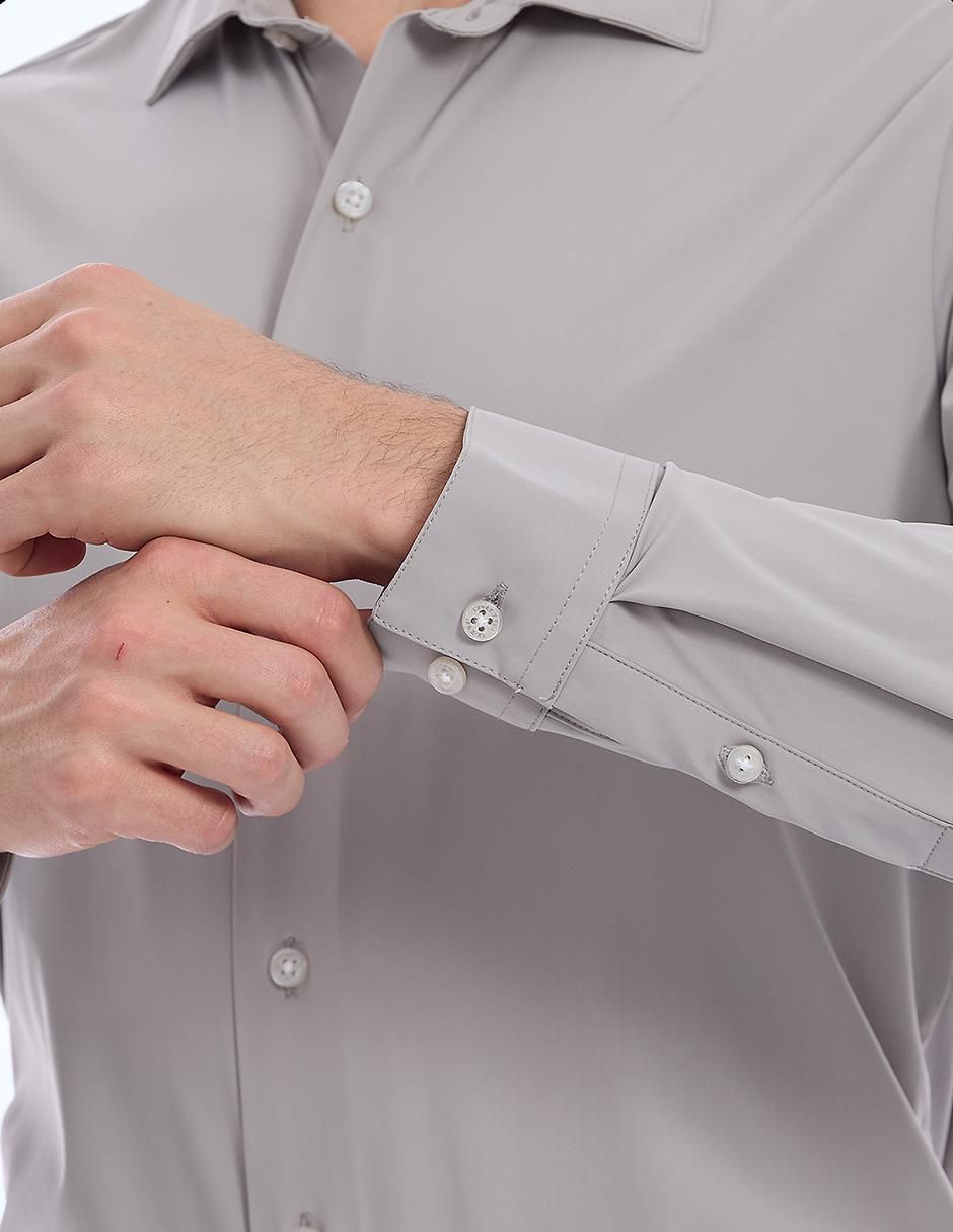 "camisa/sobrecamisa" business casual vittorio forti "de" (si aplica) mezcla de materiales "manga" larga "para hombre"