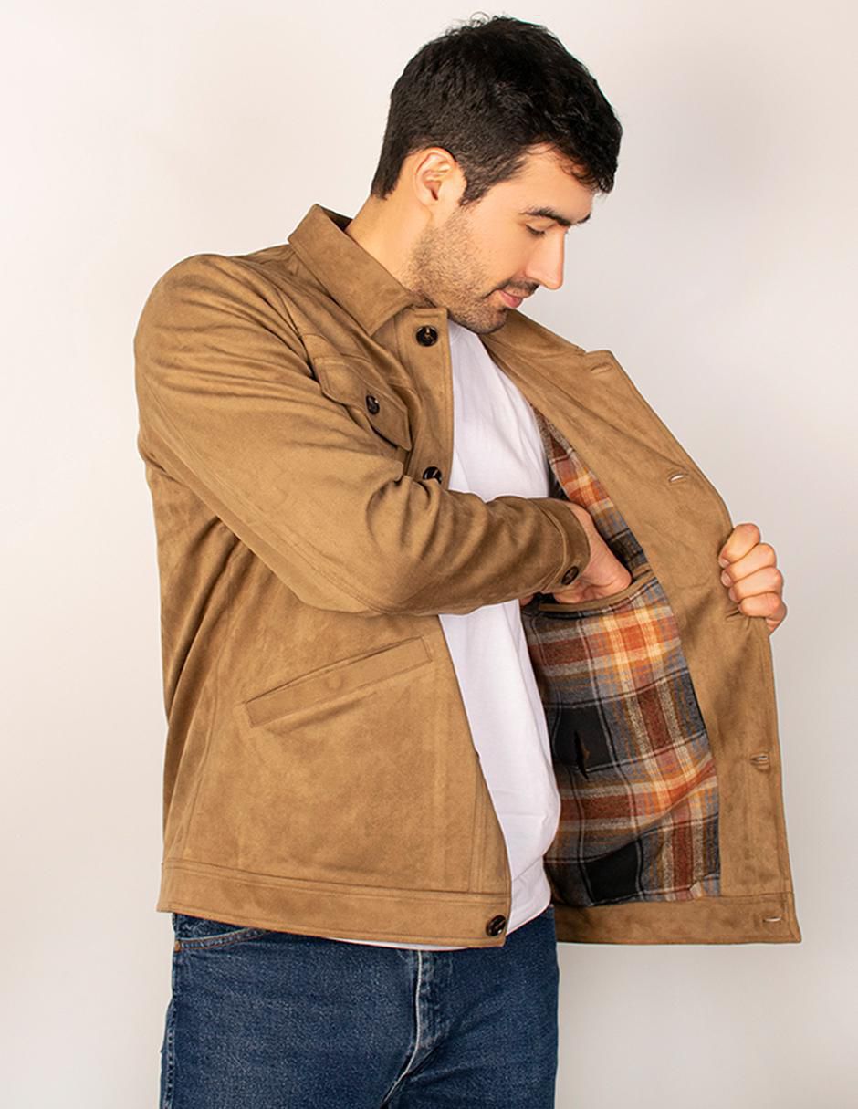 Chamarra casual con bolsillos para hombre 2