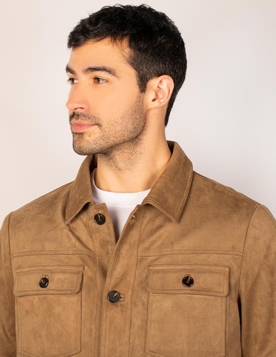 Chamarra casual con bolsillos para hombre 4