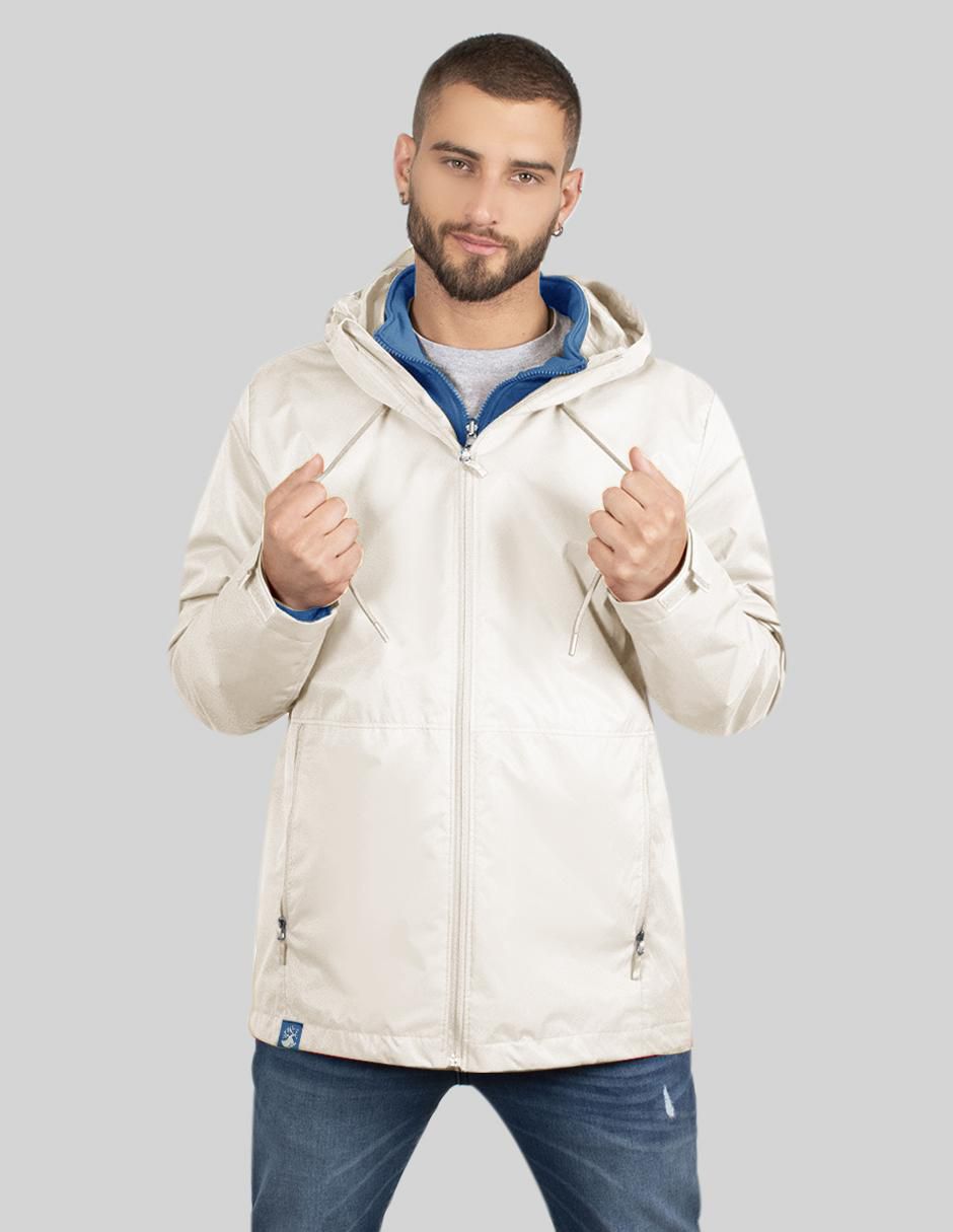 Chamarra rompevientos impermeable con capucha para hombre Chamarra rompevientos impermeable con capucha para hombre