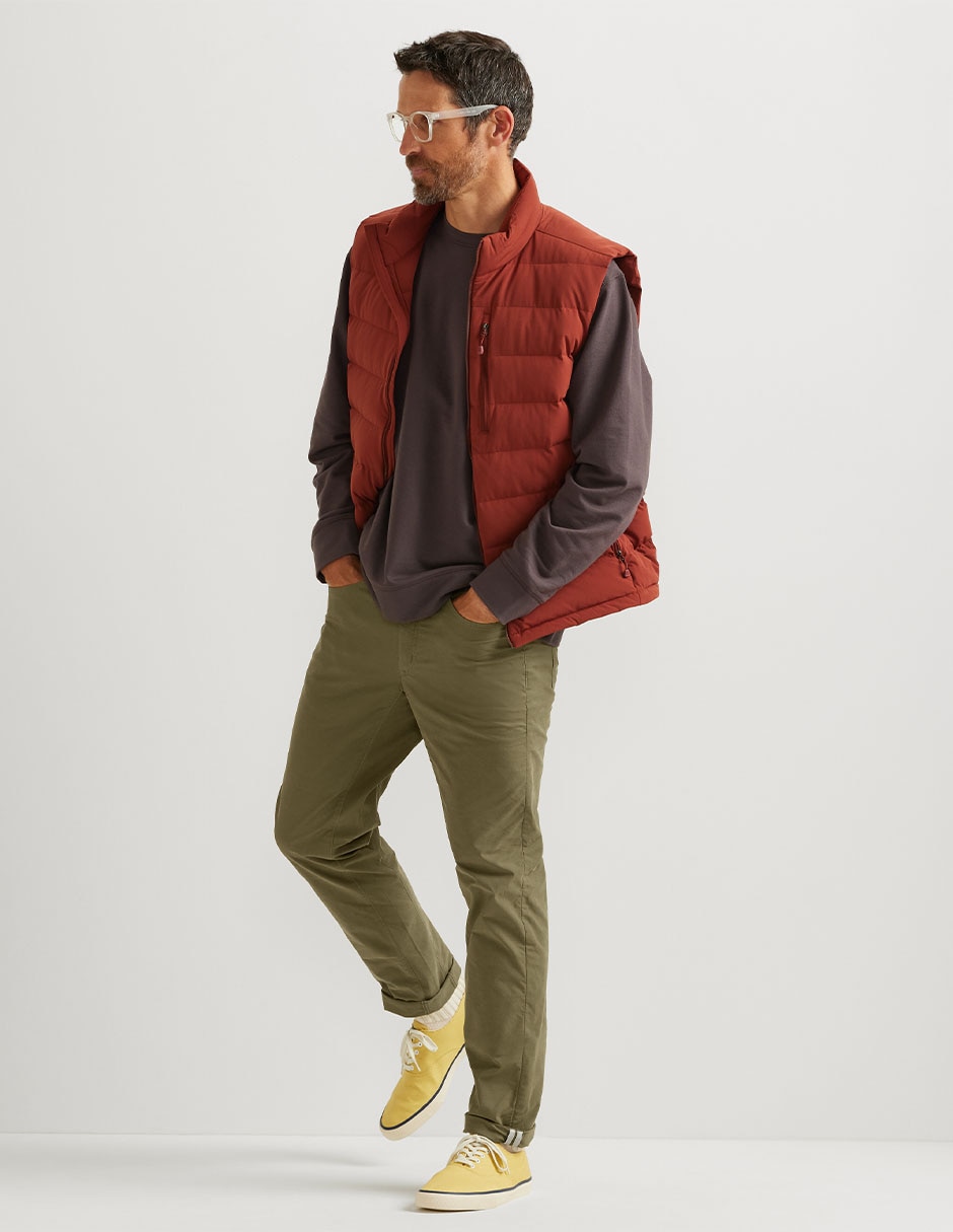 Pantalón business casual slim de algodón para hombre 5