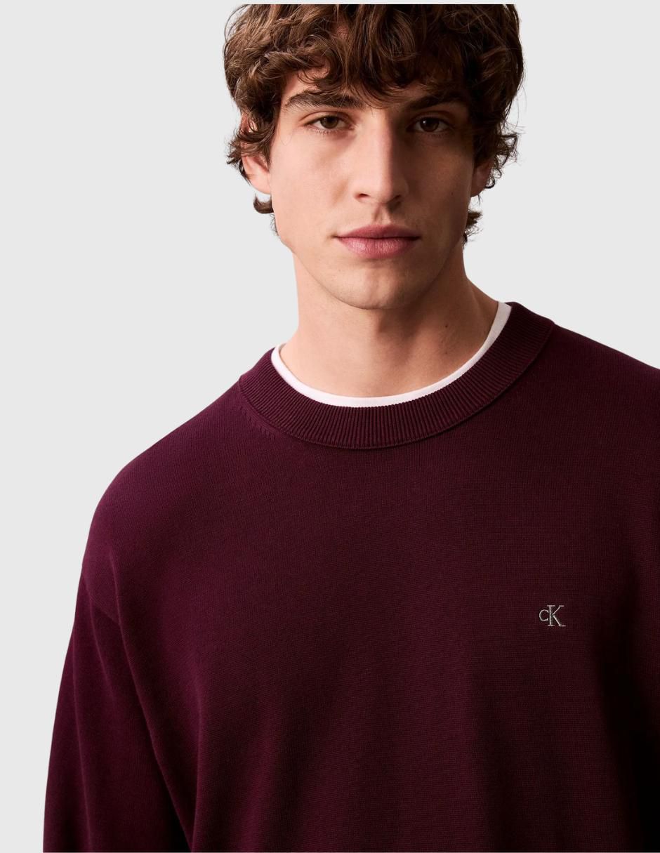 "suéter" calvin klein "cuello" redondo "para hombre"