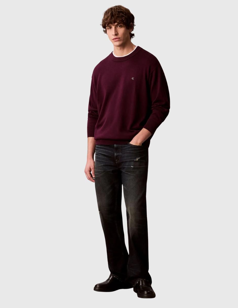 "suéter" calvin klein "cuello" redondo "para hombre"