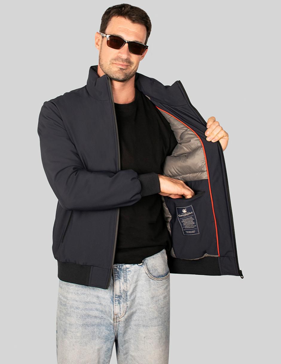 "chamarra" bomber greenlander sin familia o colección no "de" poliéster cuello a contraste "para hombre"