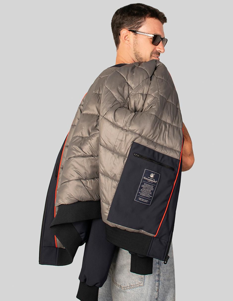 "chamarra" bomber greenlander sin familia o colección no "de" poliéster cuello a contraste "para hombre"