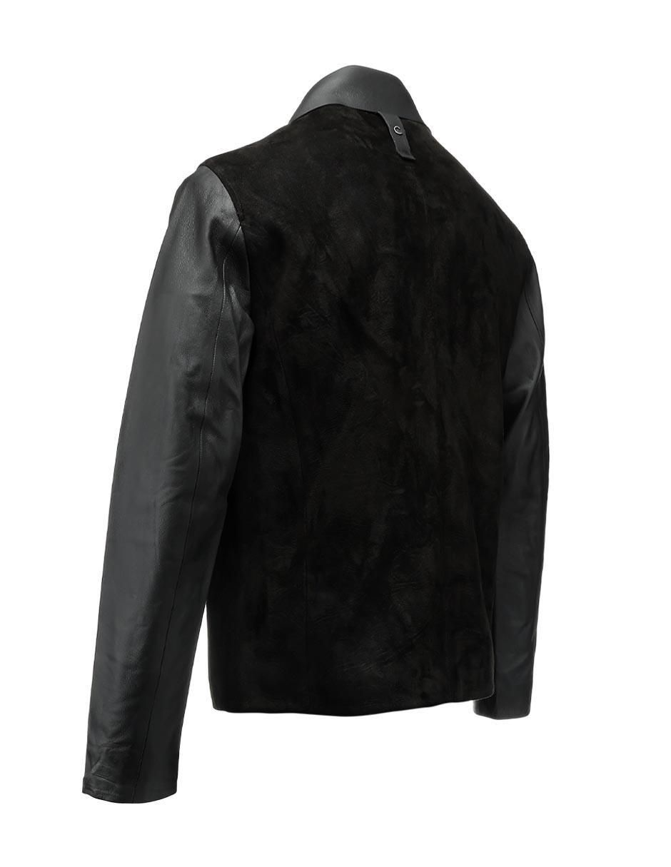 Chamarra casual de piel para hombre 5