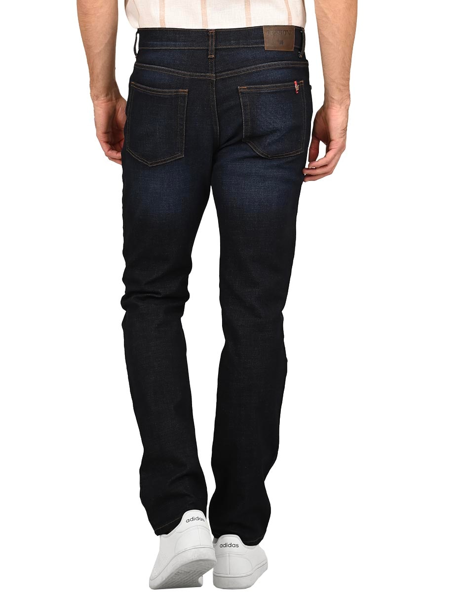 Jeans slim M28466 lavado obscuro para hombre 3