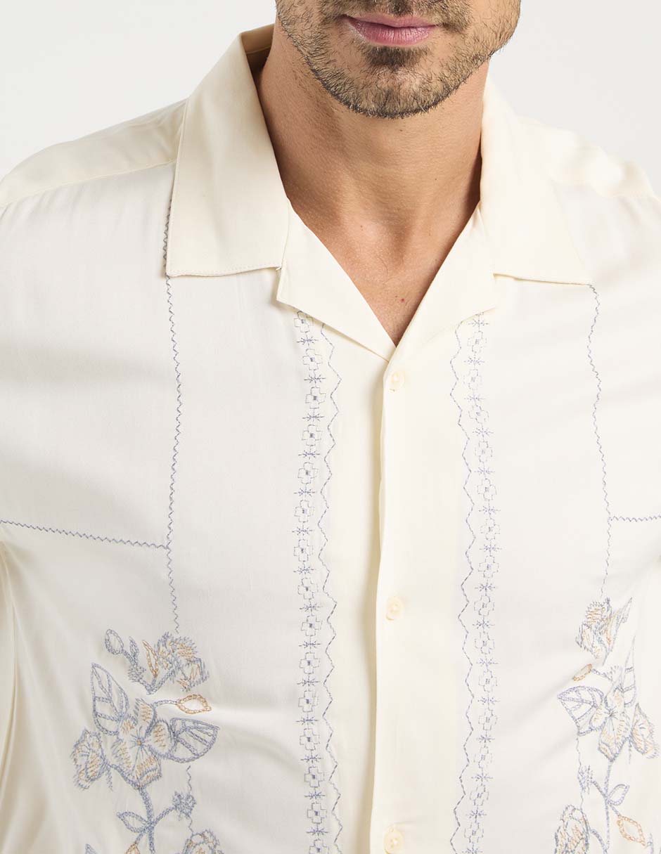 Camisa casual manga corta para hombre 4