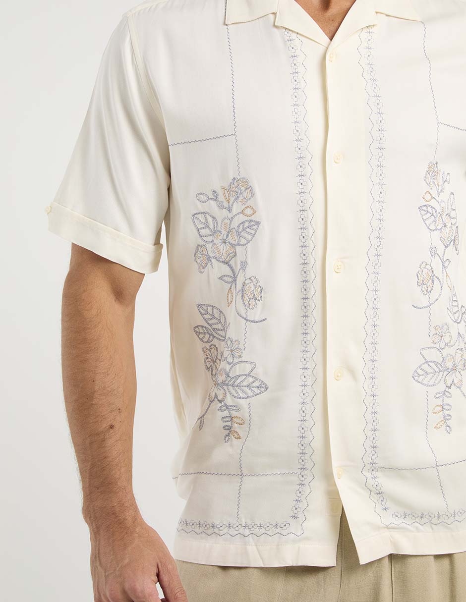 Camisa casual manga corta para hombre 5