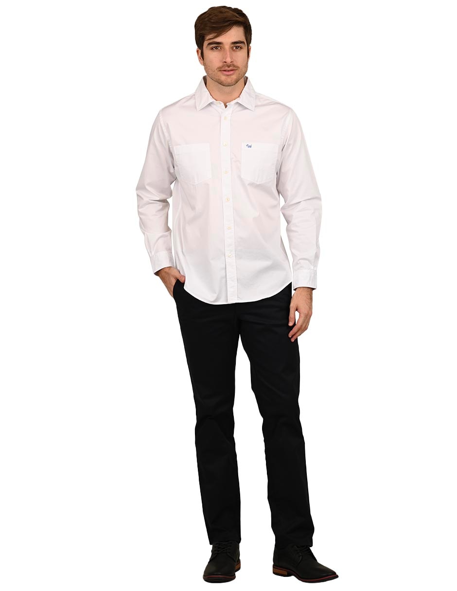 Camisa casual de algodón manga larga para hombre 2