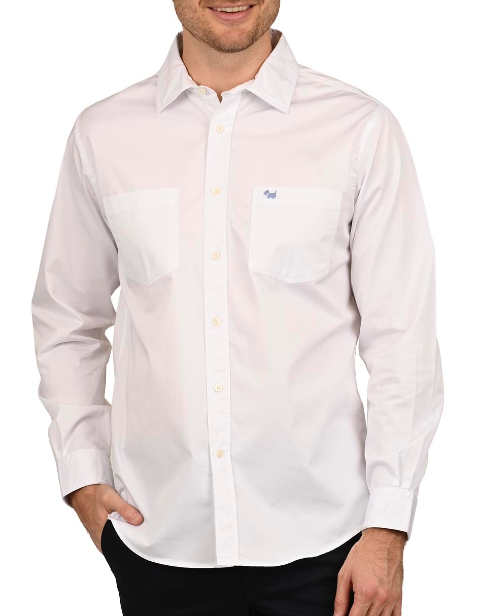 Camisa casual de algodón manga larga para hombre 4