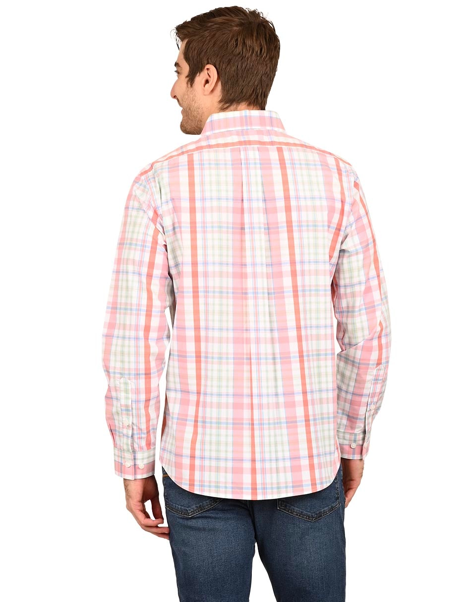 Camisa casual de algodón manga larga para hombre 3