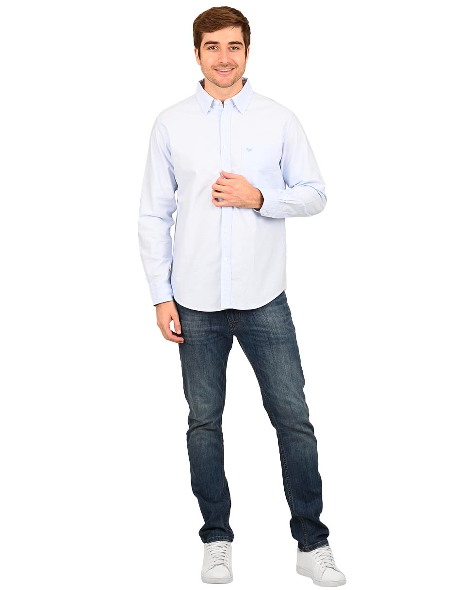 Camisa casual de algodón manga larga para hombre 2