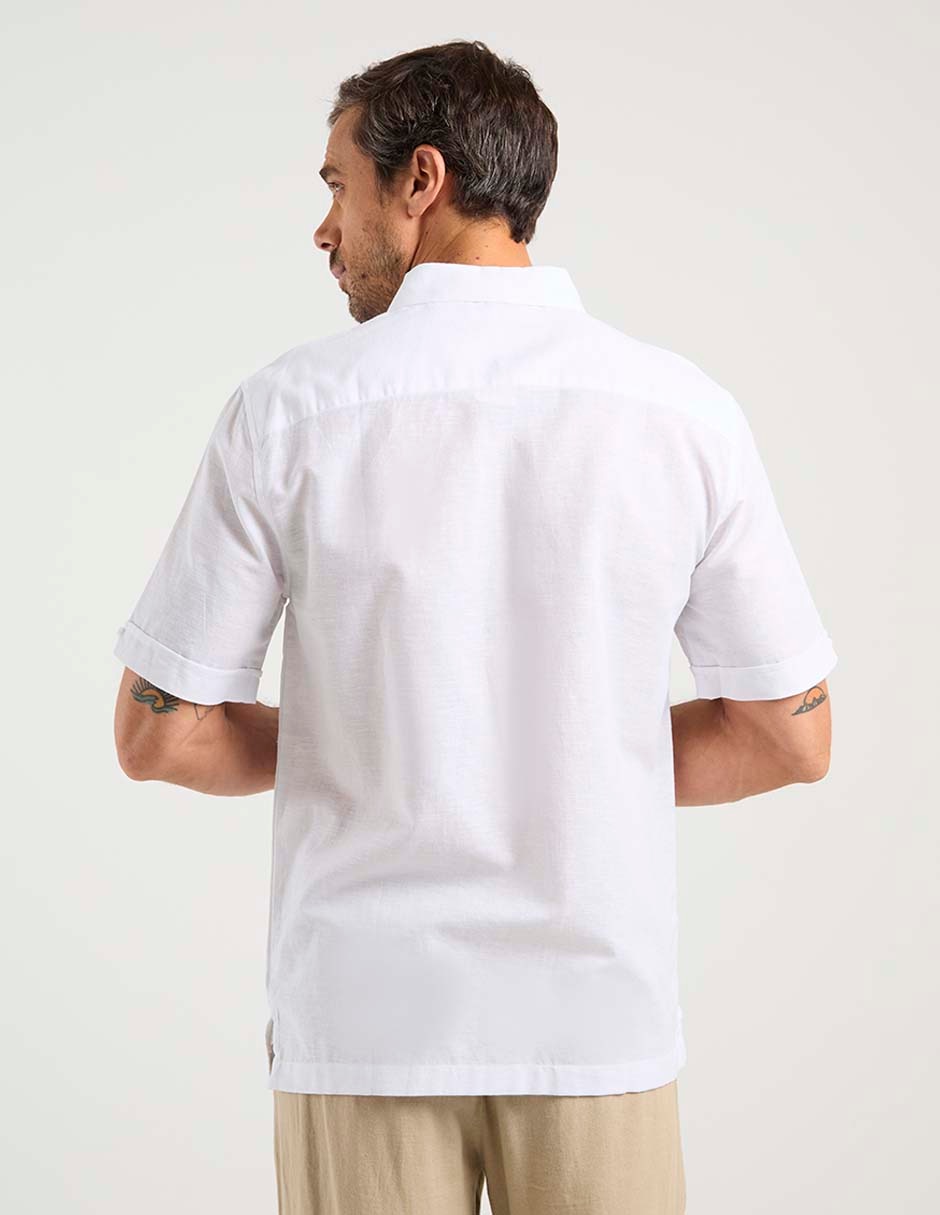 Camisa casual manga corta para hombre 6